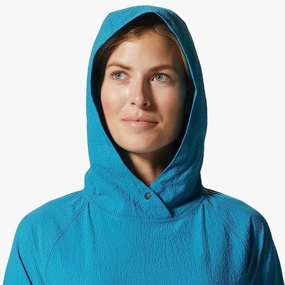 Mountain Hardwear Women's Sunshadow Long Sleeve Hoody Blue - Picture 2 of 6